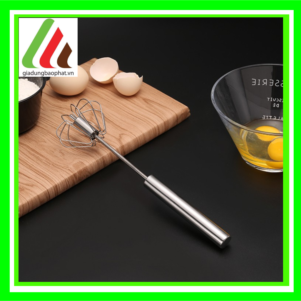  Cây đánh trứng cầm tay tự xoay inox chất lượng cao tiện dụng cho nhà bếp size 20,32  25,4 30,48- 20,32 