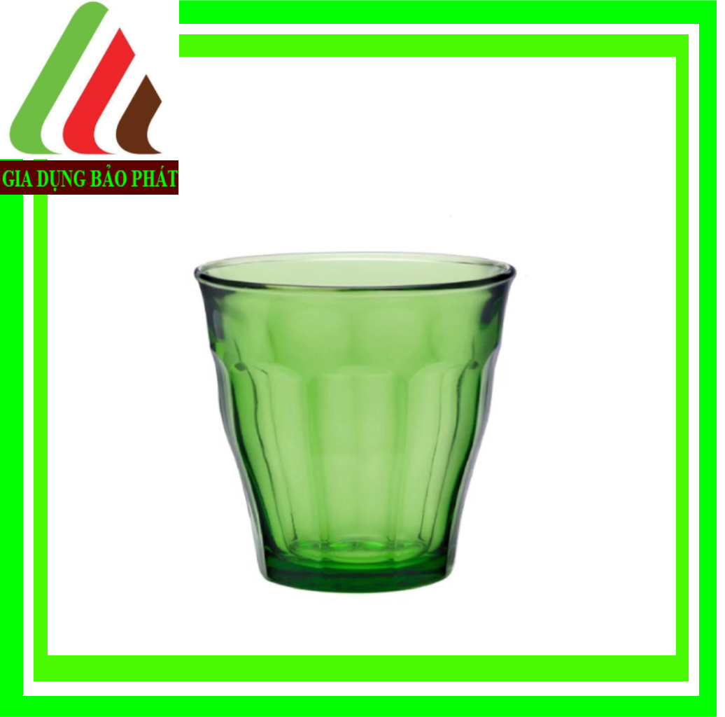 Bộ 6 Ly Picardie Green Tempered Glass Tumbler 250ml 